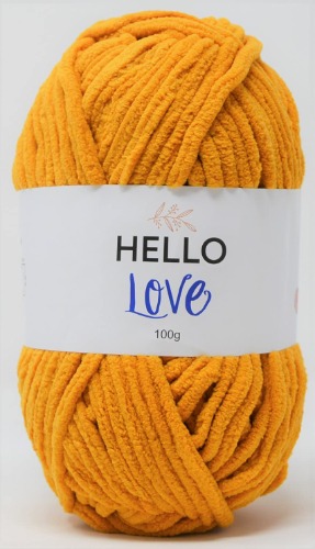 HELLO LOVE Yarn, Gold, 100g
