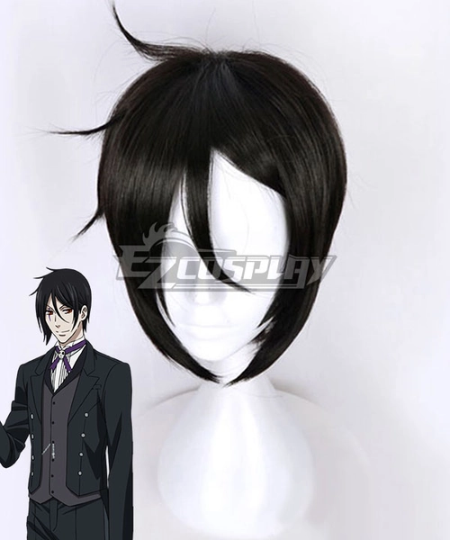 Black Butler Sebastian Michaelis Black Cosplay Wig