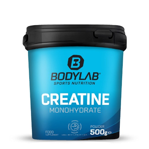 Bodylab24 Creatine Powder 500g, reines Creatin Monohydrat Pulver, Hochdosiertes Kreatin für mehr Energie, Kraft und Muskelaufbau, Produkt der Kölner Liste, Engagement für sauberen Sport - 500 g (1er Pack)