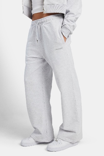 Ladies Wide Leg Jogger - Grey Marl | M