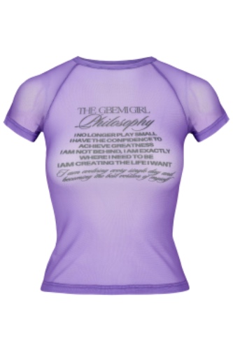 Bria Lilac Philosophy Tee | S (UK 8-10)