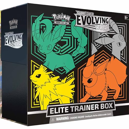Pokémon TCG: Sword & ShieldEvolving Skies Elite Trainer Box, Random, Size 6 - Sword & Shield 7 Evolving Skies Elite Trainer Box - 6. Elite Trainer Boxes