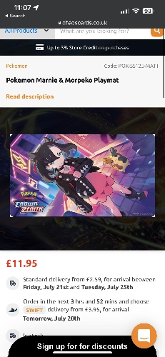 Pokemon Marnie & Morpeko Playmat