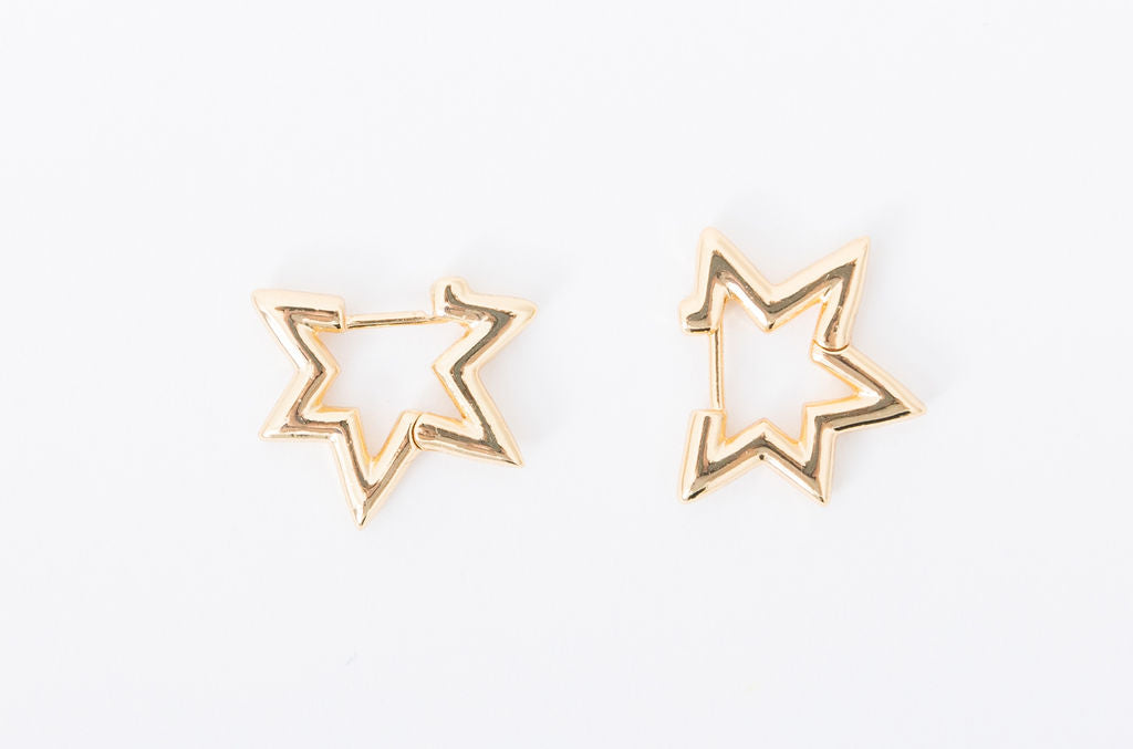 Star Huggies | Gold Filled