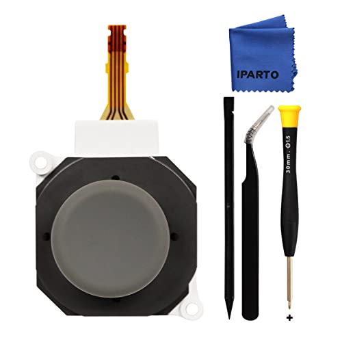 iParto 3D Joystick Replacement for Nintendo 2DS 3DS 3DS XL Analog Thumb Stick Joystick with Circle Pad Cap
