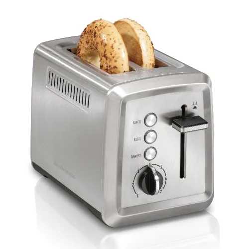 Hamilton Beach 2 Slice Toaster, Stainless Steel, Extra-Wide Slots, 22794