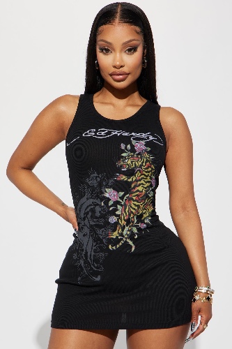 Ed Hardy Mini Dress - Black | XS