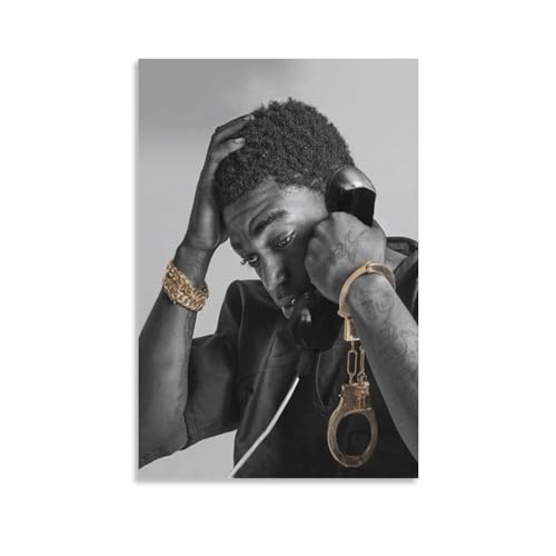 ZHENGUO Kodak Black Rap Singer Poster Posters Art Print Wall Photo Paint Poster Hanging Picture Family Bedroom Decor Gift 12x18inch(30x45cm), Unframe-style - 12x18inch(30x45cm) - Unframe-style