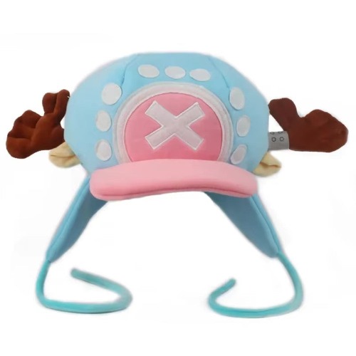 Chopper Plush Cosplay Hat | Blue with ear flaps