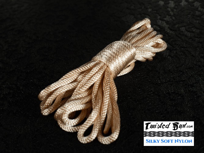 Champagne Nylon Bondage Rope 30ft'