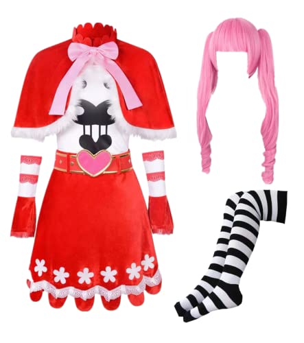 RZCOSYZH US size Perona Cosplay costume Women's clothing red skirt and wig suit - Medium - Set With Wig