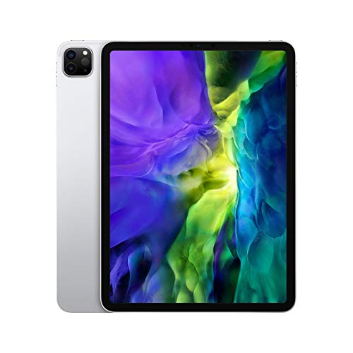 2020 Apple iPad Pro 2nd Gen (11 inch, Wi-Fi, 128GB) Silver (Renewed) - 128GB - Silver
