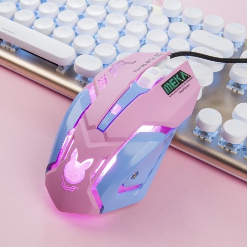 Backlit Bunny Mouse - Pink / Blue