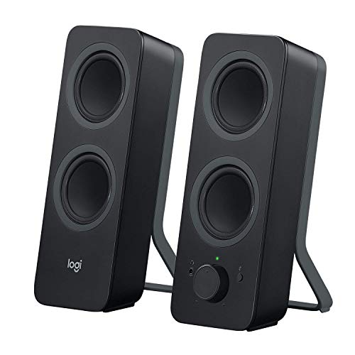 Logitech Z207 2.0 Multi Device Stereo Speaker (Black), 9.5" x 3.5" x 4.9&Quot; - Speaker