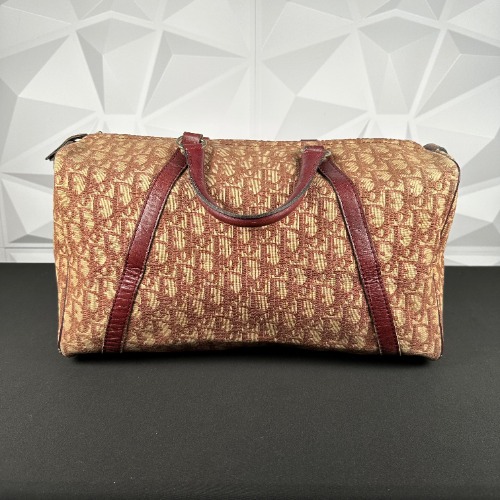 Dior Burgundy Monogram Duffle (NDCB11)