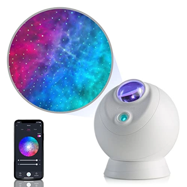 BlissLights Sky Lite Evolve - Star Projector, Galaxy Projector, LED Nebula Lighting, WiFi App, for Meditation, Relaxation, Gaming Room, Home Theater, and Bedroom Night Light Gift (Green Stars)
