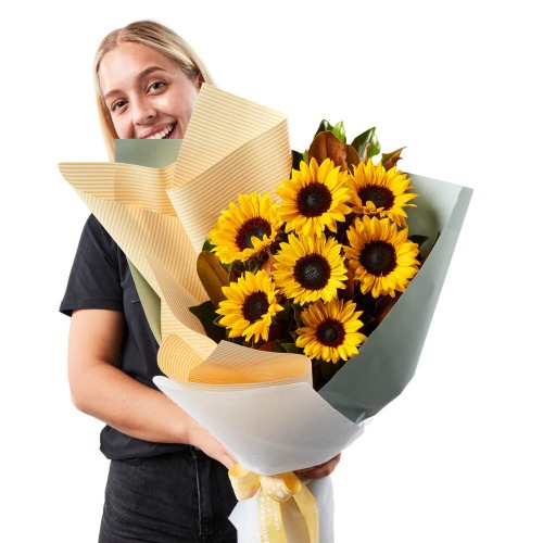 Sunflower Gold Bouquet | 10 Stems
