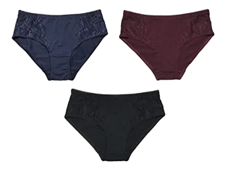 JYTG Women's Cotton Briefs Hipster Panties Underwear 3-Pack