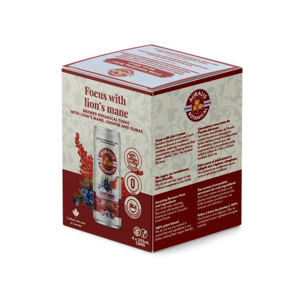 Focused lion's mane with sumac and juniper - 4-pack