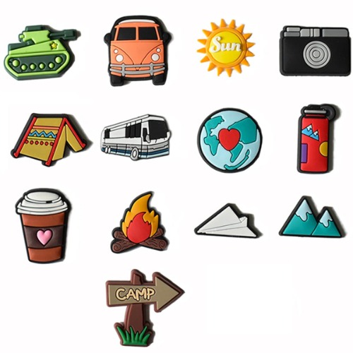 Travel Outdoor Adventure Charm, Ice Hockey Sports Shoe Charms, Soccer Clog Pins Cute Cartoon PVC Charms Decoration, Boys Football, Baseball Accessories Anime Charms Women Men Adult Party Gift - Travel Shoe Charms