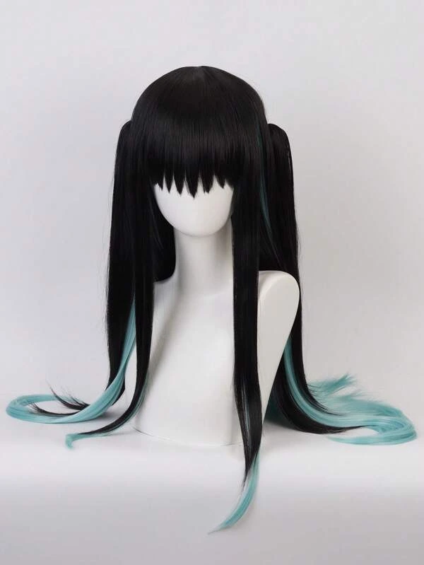 Extra Long Straight Cosplay Synthetic Wig With Bangs | SHEIN EUQS