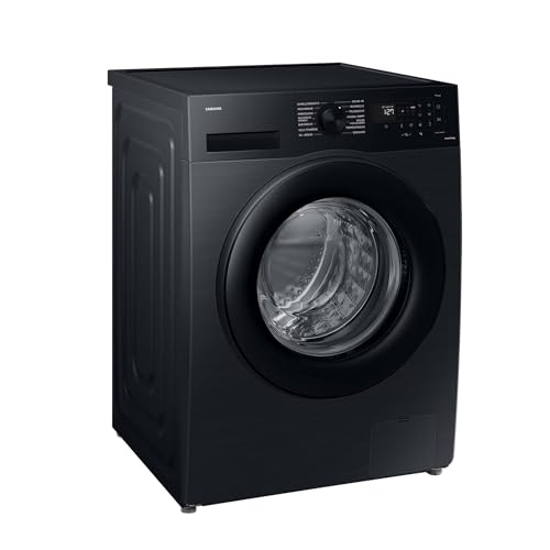 Samsung Waschmaschine, 9 kg, 1.400 U/min, EEK: A, Mikroplastik-Programm, Ecobubble, 14 Programme, WiFi SmartControl, Schwarz, WW90CGC04AABEG