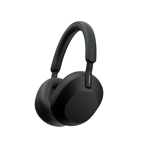 Sony WH-1000XM5 kabellose Bluetooth Noise Cancelling Kopfhörer (30h Akku, Touch Sensor, Headphones Connect App, Schnellladefunktion, optimiert für Amazon Alexa, Headset mit Mikrofon) Schwarz - schwarz