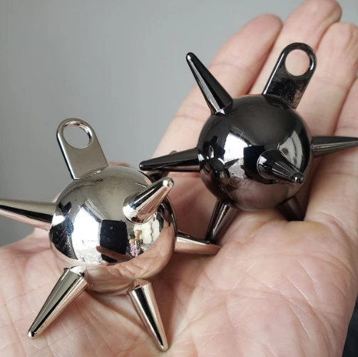 4pcs silver Large Flail Ball