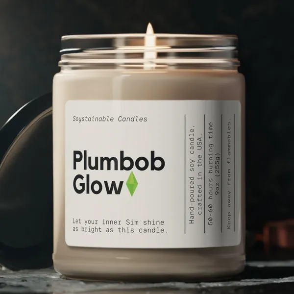 Plumbob Glow Soy Candle