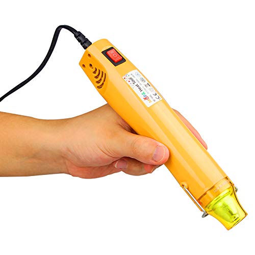 New Power Adjustable Mini Heat Gun, Tomorotec up to 660 F Handheld Electric Hot Air Gun 350W Portable Heat Gun for Epoxy Resin, DIY Craft Embossing, Shrink Wrapping PVC, Drying Paint, Clay