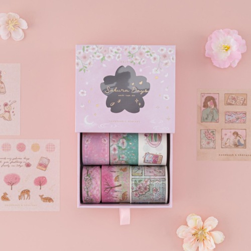 Tsuki ‘Sakura Days’ Washi Tape Set ☾ | Default Title