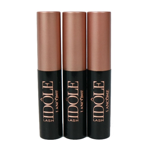 Pack 3 x Lancome Idole Lash-Lifting & Volumizing Mascara Black, Travel Size Unboxed - 