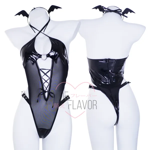 Sheer Succubus Bodysuit | Black / M/L