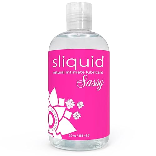 Sliquid Sassy Water-Based Lube - Thick, Long-Lasting Gel, Natural Lube for Women/Men/Couples, Unscented, 8.5 Fl Oz - 8.5 Fl Oz (Pack of 1)