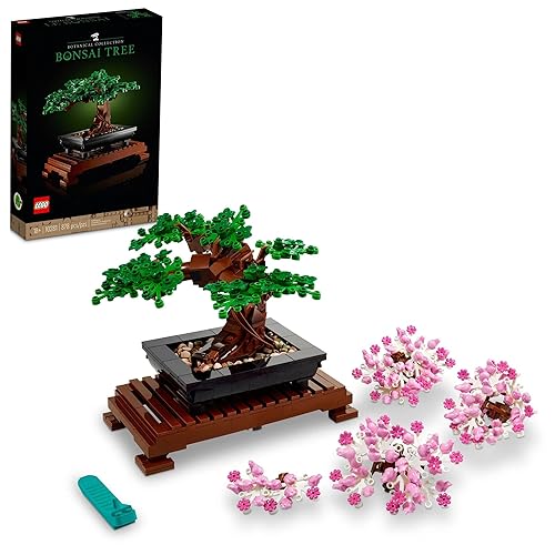 LEGO Icons Bonsai Tree Building Set - Artificial Bonsai Tree Plants for Home Decor, Adults Ages 18+ - Faux, Fake Plants for Table, Desk, Office - Birthday Gift for Men & Women - 10281