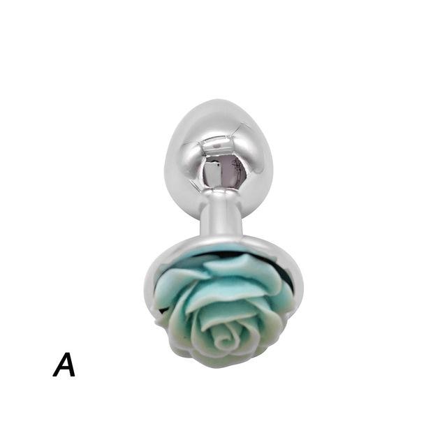 Rose Bud Plugs - Aqua