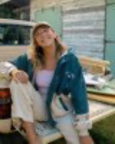 Since 73 Set The Tone - Cordjacke mit Kapuze für Frauen