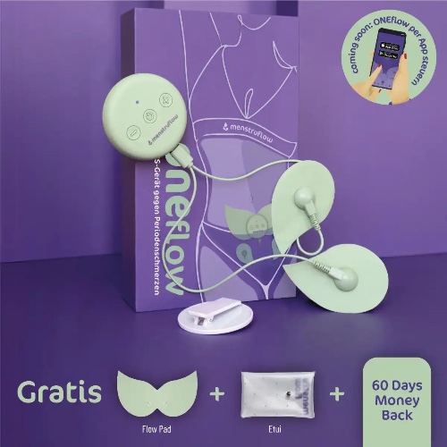 ONEflow TENS-Gerät gegen Regelschmerzen & Endometriose | Keine Zusatzgarantie