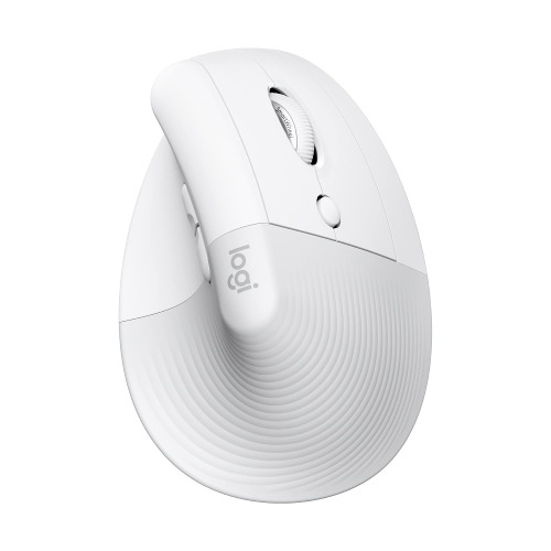 Logitech Lift Vertical Ergonomic Mouse - white