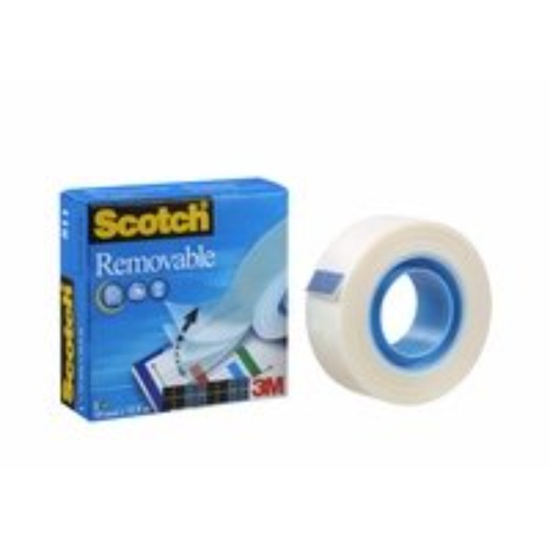 3M Scotch 811 Magic Tape, 19mm x33 Metres, Removable- (3M66228)