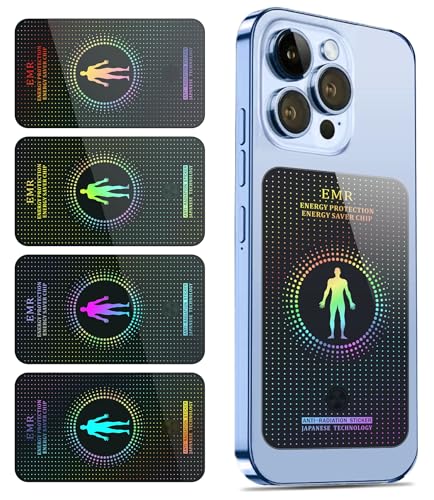 Cell Phone Sticker, Compatible with iPhone/All Smart Phones/Tablets/Laptops/All Electronic Devices, Suitable for Anyone -4.2 x 2.4 x 0.015 inches - (4 Pack) - Black 4p