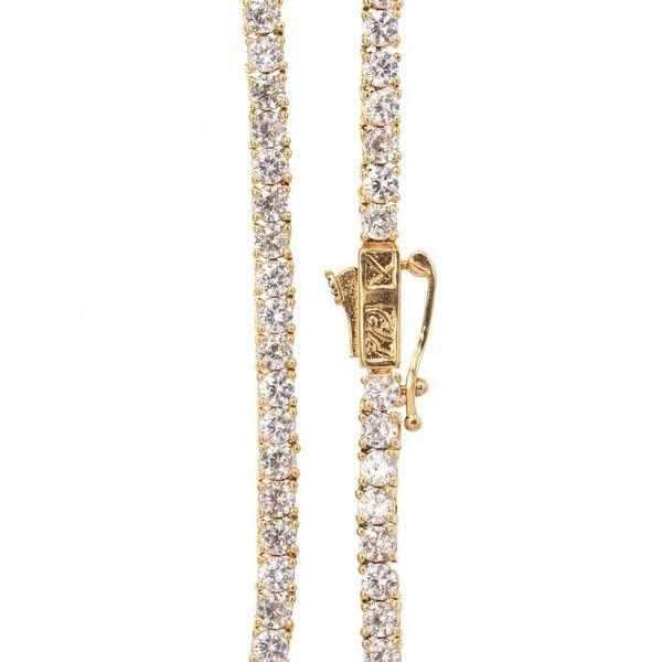 14" 3mm Tennis Necklace | Default Title