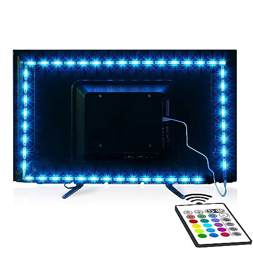 Tv Led Backlight, Maylit 8.2ft Led Strip Lights for 40-60in Tv, USB Powered Tv Lights kit with Remote, RGB Bias Lighting for Room Decor - RGB (Remote Control) - 8.2FT for 40''-60'' TV