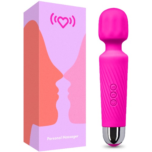 Rechargeable Personal Massager Small Hot Pink