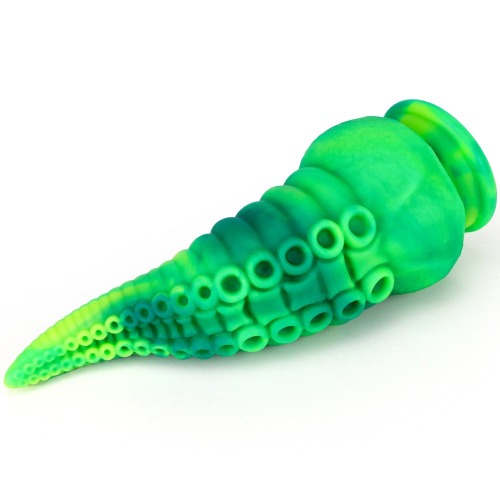 Bumpy Silicone Tentacle Ride - Green Shades