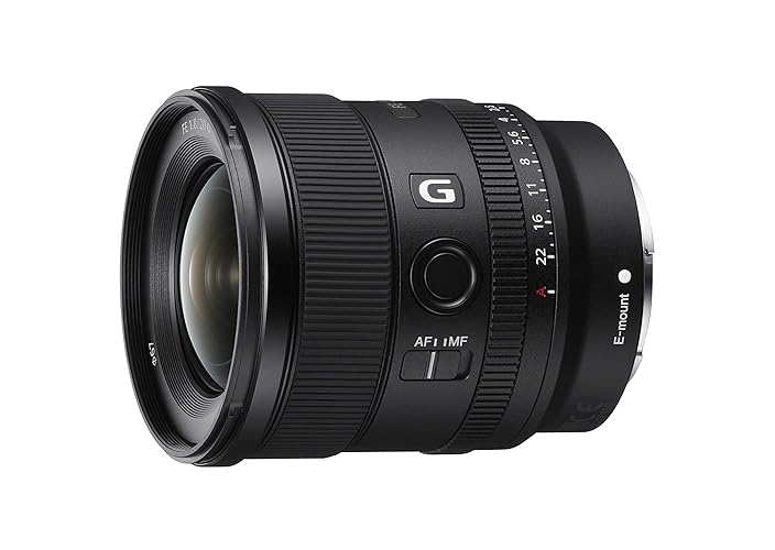 Sony FE 20mm F1.8 G Full-Frame Large-Aperture Ultra-Wide Prime Angle G Lens, Model: SEL20F18G,Black - ‘w/ 20mm G’