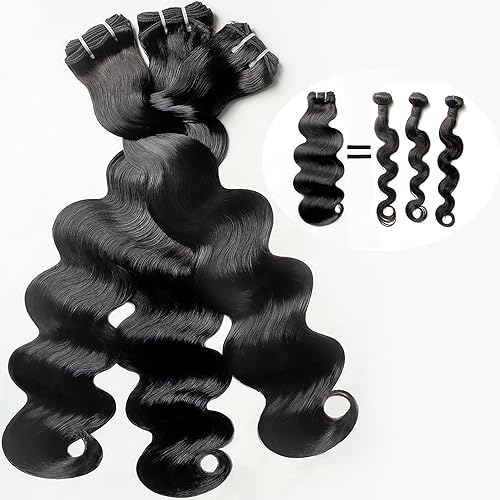 TRIIPPY Raw Human Hair Bundles,Triple Lifespan Than Regular Virgin Hair No.1 Sales Of Raw Hair Bundles, 18 20 22 Inches Cambodian Raw Body Wave 3 Bundles, Keep Soft and Silky After Multiple Washes - 18 20 22 Inch