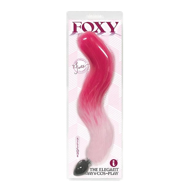 Foxy Fox Tail Silicone Butt Plug - Pink