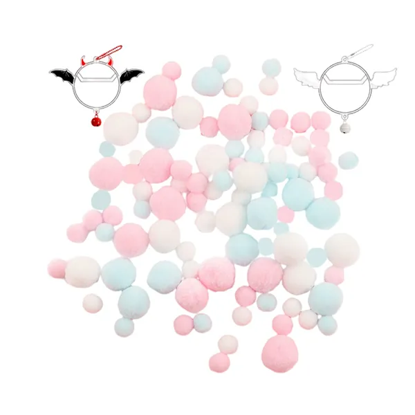 Ita Bag Accessories Hairballs Ita Bag Bubbles DIY Decoration Materials Pin Display 2 Pin Cases - A21