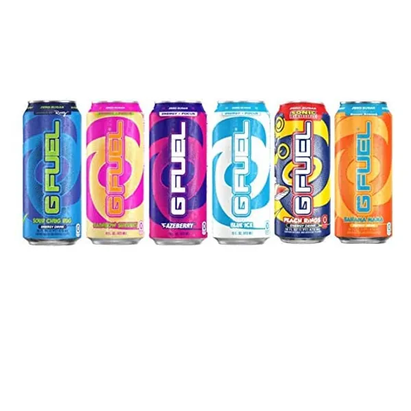 
                            G Fuel Energy Drink Variety Packs 16 ounce cans 12 pack (6 Flavor Variety Pack)
                        